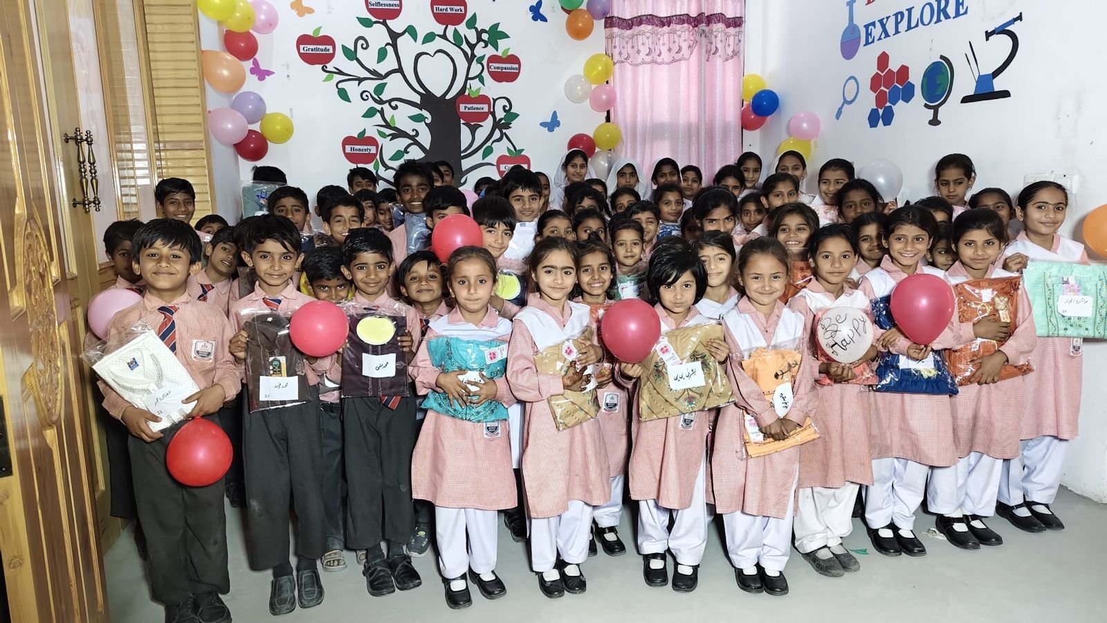 Spreading Joy and Sharing Blessings – Distribution of Eid Clothes and Gifts at Rehmat School